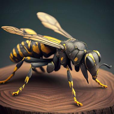 3D model Hylaeus annulatus (STL)